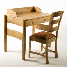 Contemporary Wooden Writing Desk Set